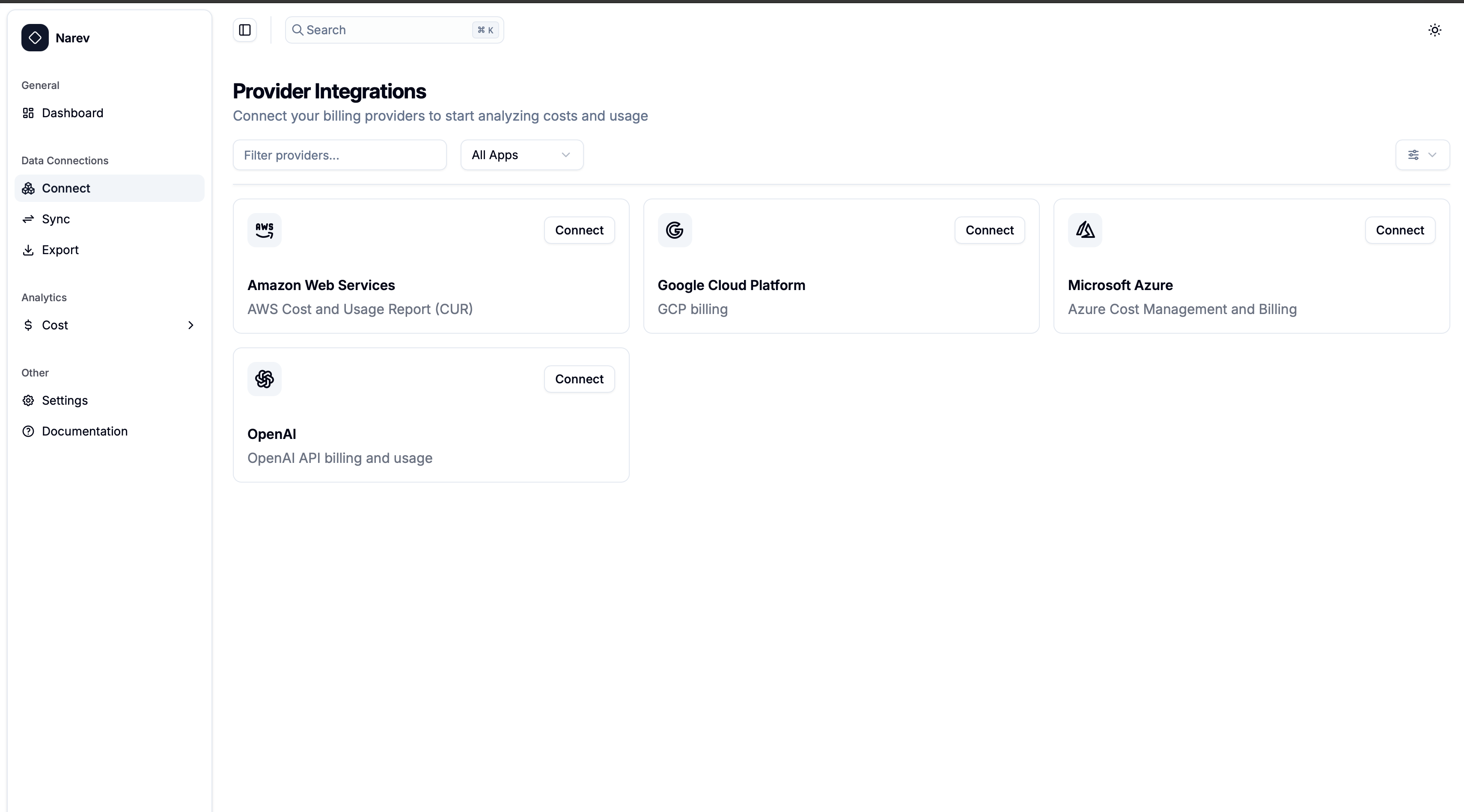 NarevAI Connections